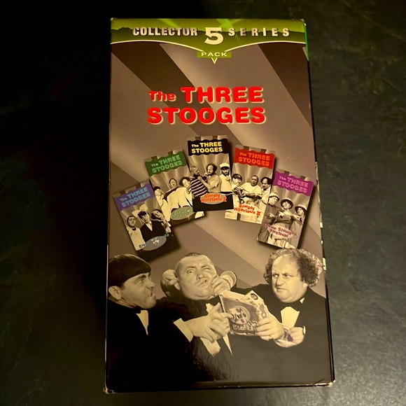 The Three Stooges Collector 5 Series VHS Tapes Box Set - Picture 2 of 6